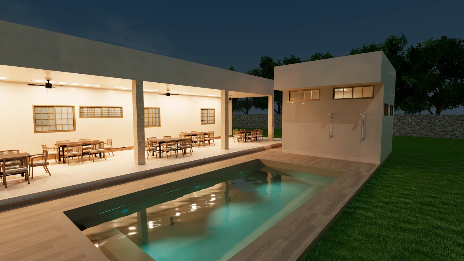 Piscina nocturna